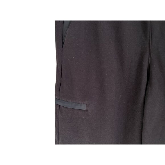ATHLETA Black Wide Leg Pants Athletic Joggers Pockets Black Size Med - Picture 7 of 9